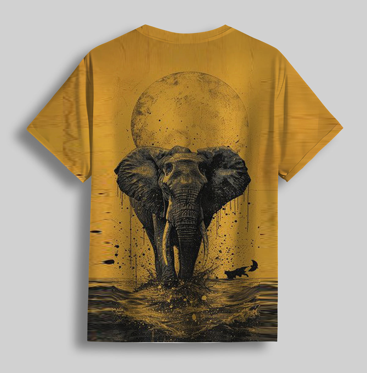 Dark Elephant Printed T Shirt