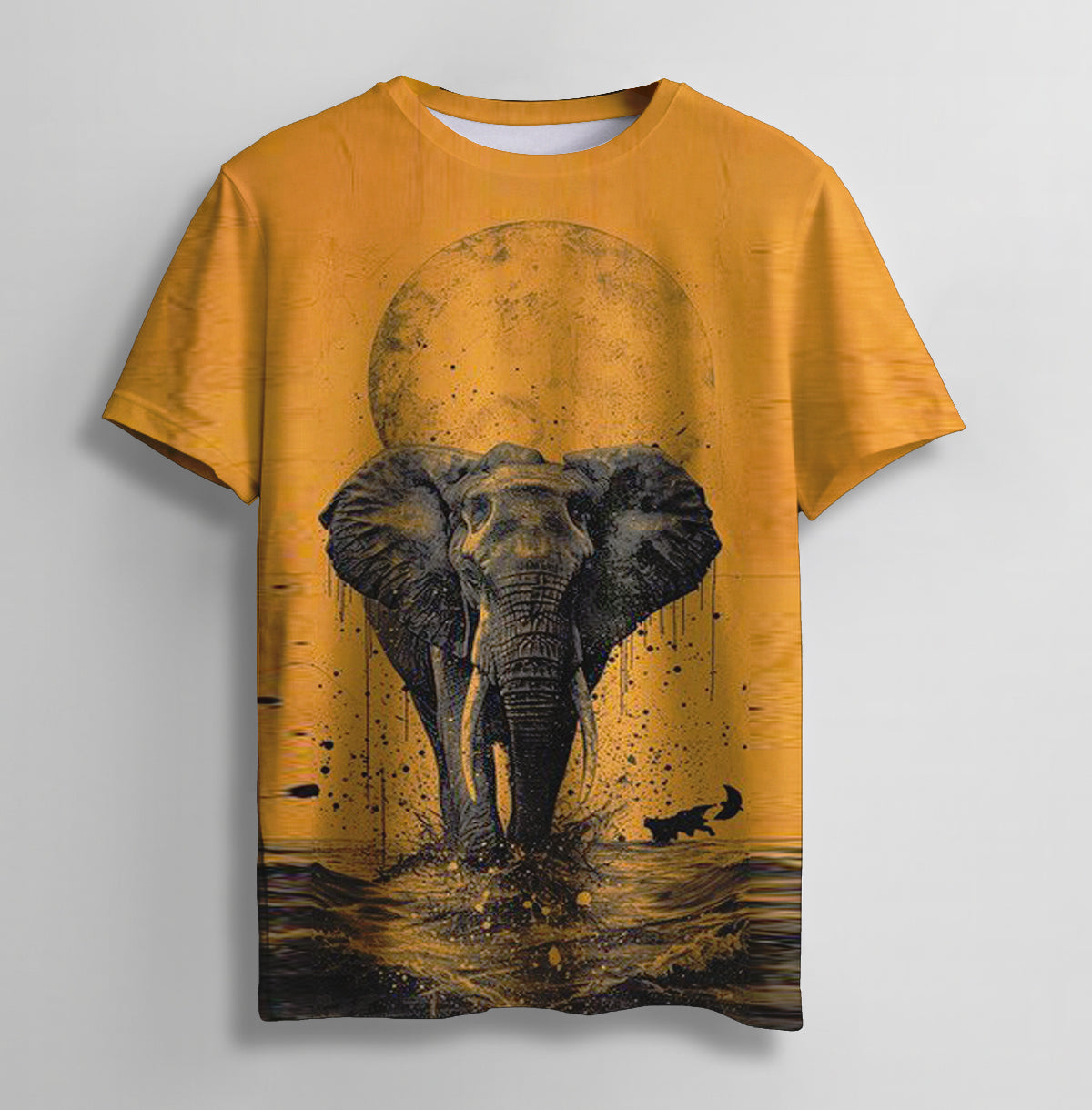 Dark Elephant Printed T Shirt