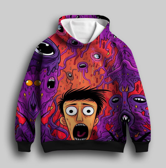 Shock Unisex Printed Hoodie