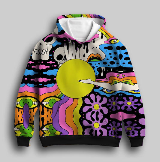 Out of World Unisex Printed Hoodie